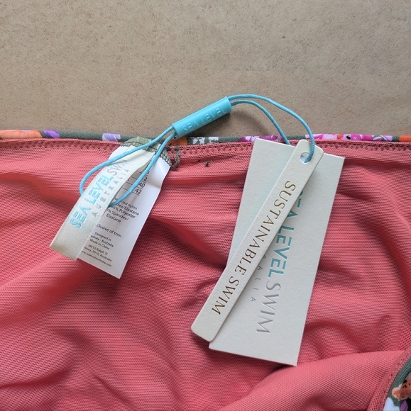Sea Level Parkland Mid Rise Bikini Bottoms Size 10 NWT - Picture 7 of 8